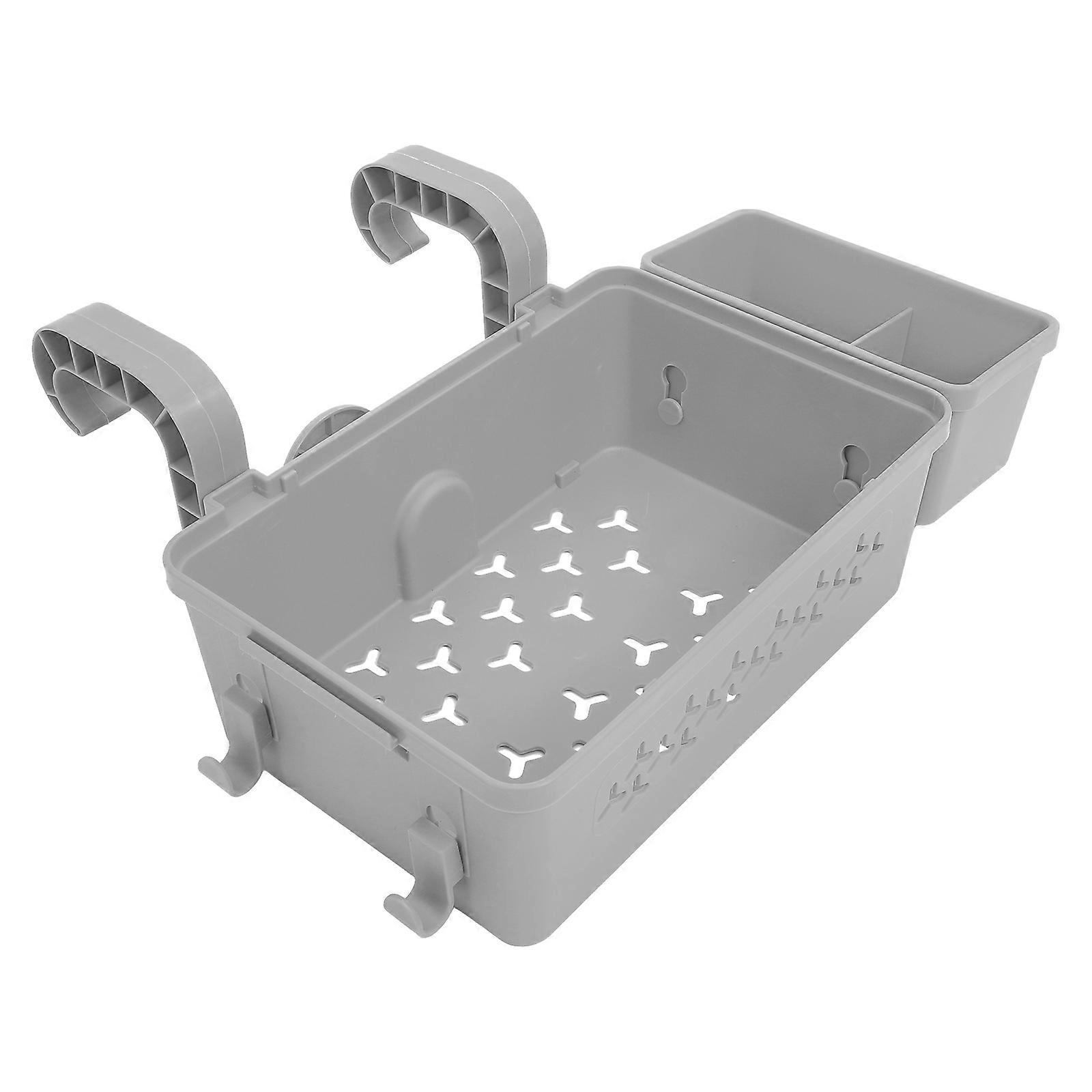 Hanging Pool Edge Storage Basket Portable Plastic Towel Container for Garden Outdoor Use Space Saving Design for Poolside Organization and Clutter