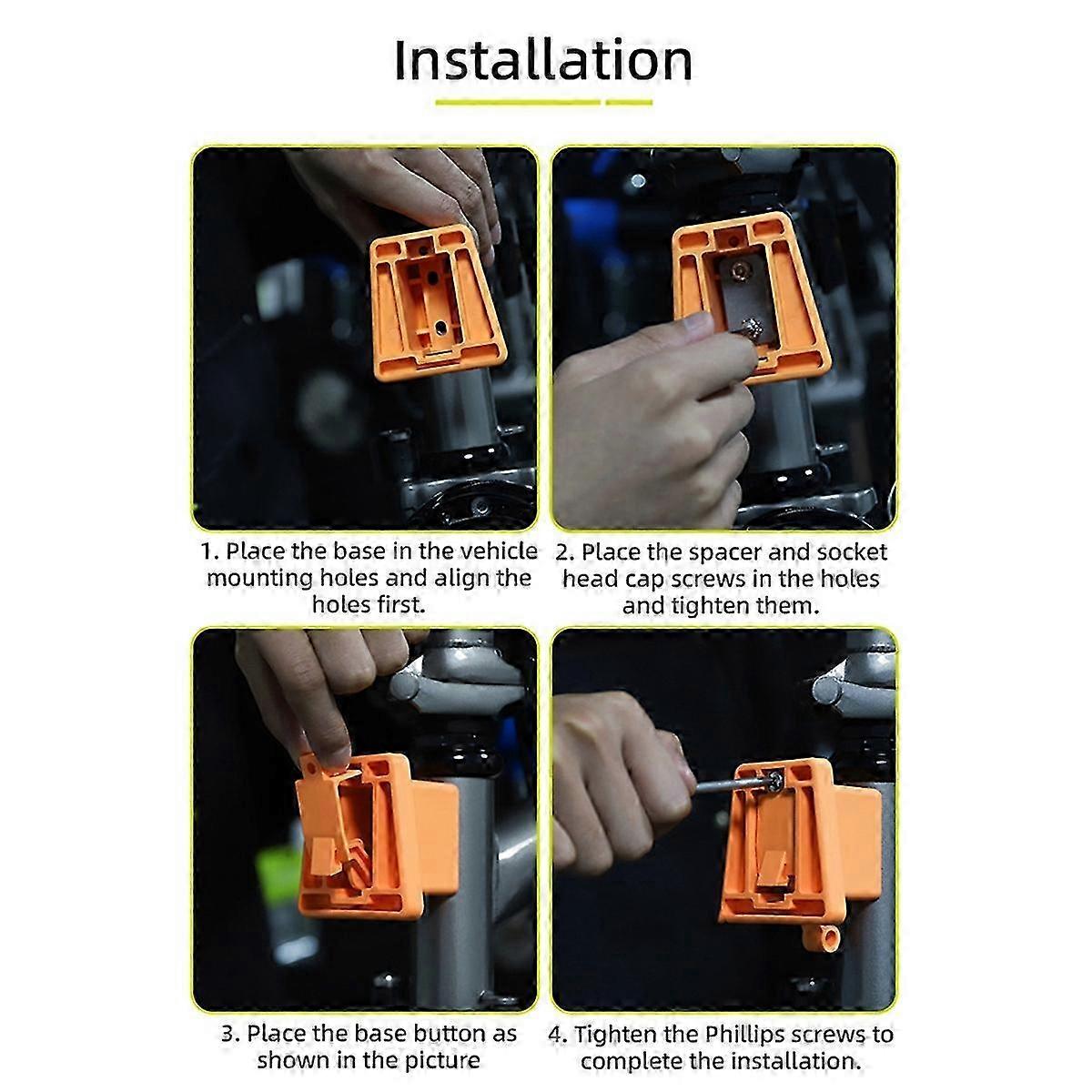 Bike Front Adapter Stable DIY Carrier Block for Folding Bike Carrier Bag Mount Holder Adapter Bracke