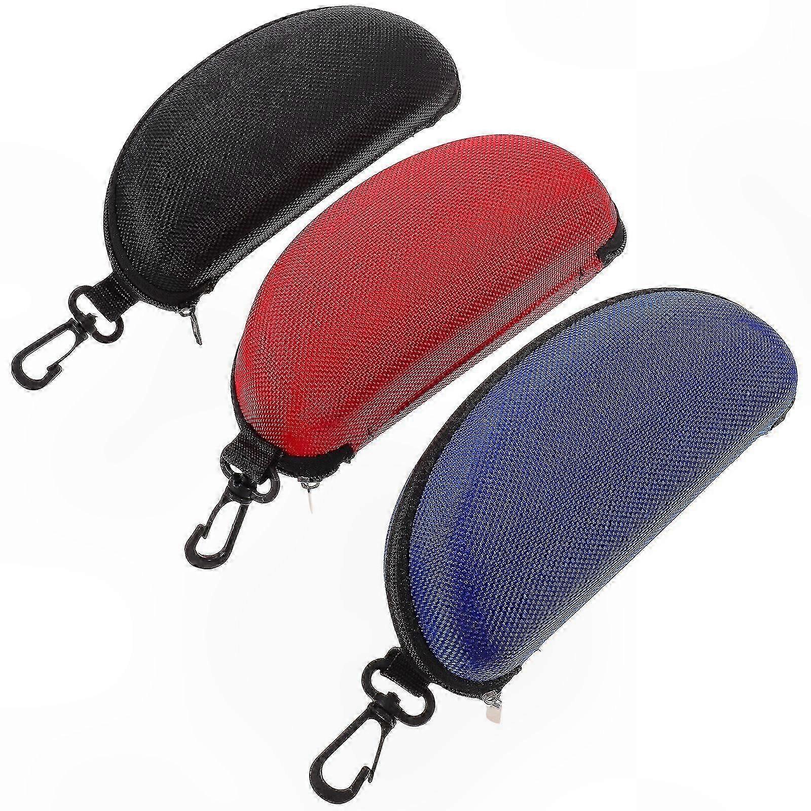 Zippered Eyewear Case Set - 3 Pack Soft Protective Glasses Holders for Convenient Storage