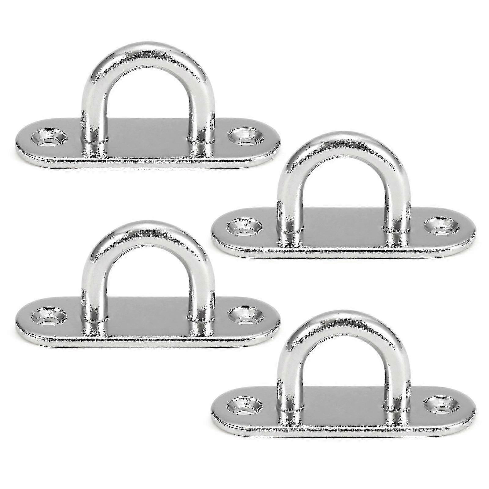 4pcs Eye Plate Deck Plate Marine Hardware Multifunctional Wall Moun...