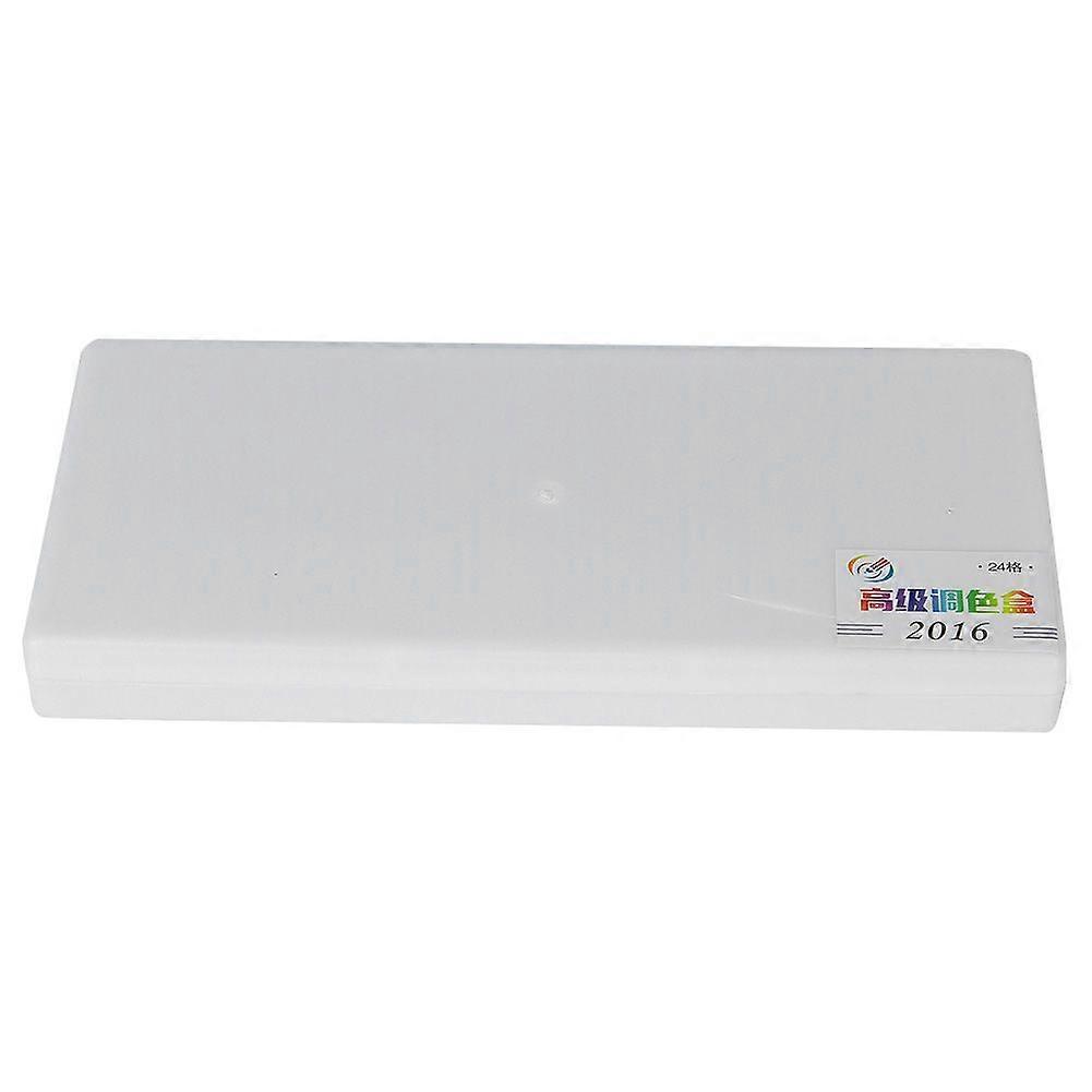 Square Pigment Paint Box Color Mixing Painting Palette for WatercolorGouache Acrylic(24 Grids)