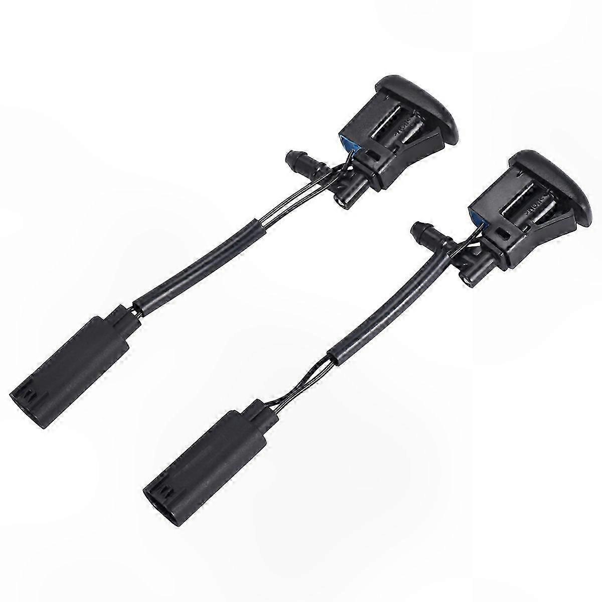 Windshield Washer Nozzle Heater Jet Pair for 1-Series E81 E82 E87 X3 E Replacement 61667110851