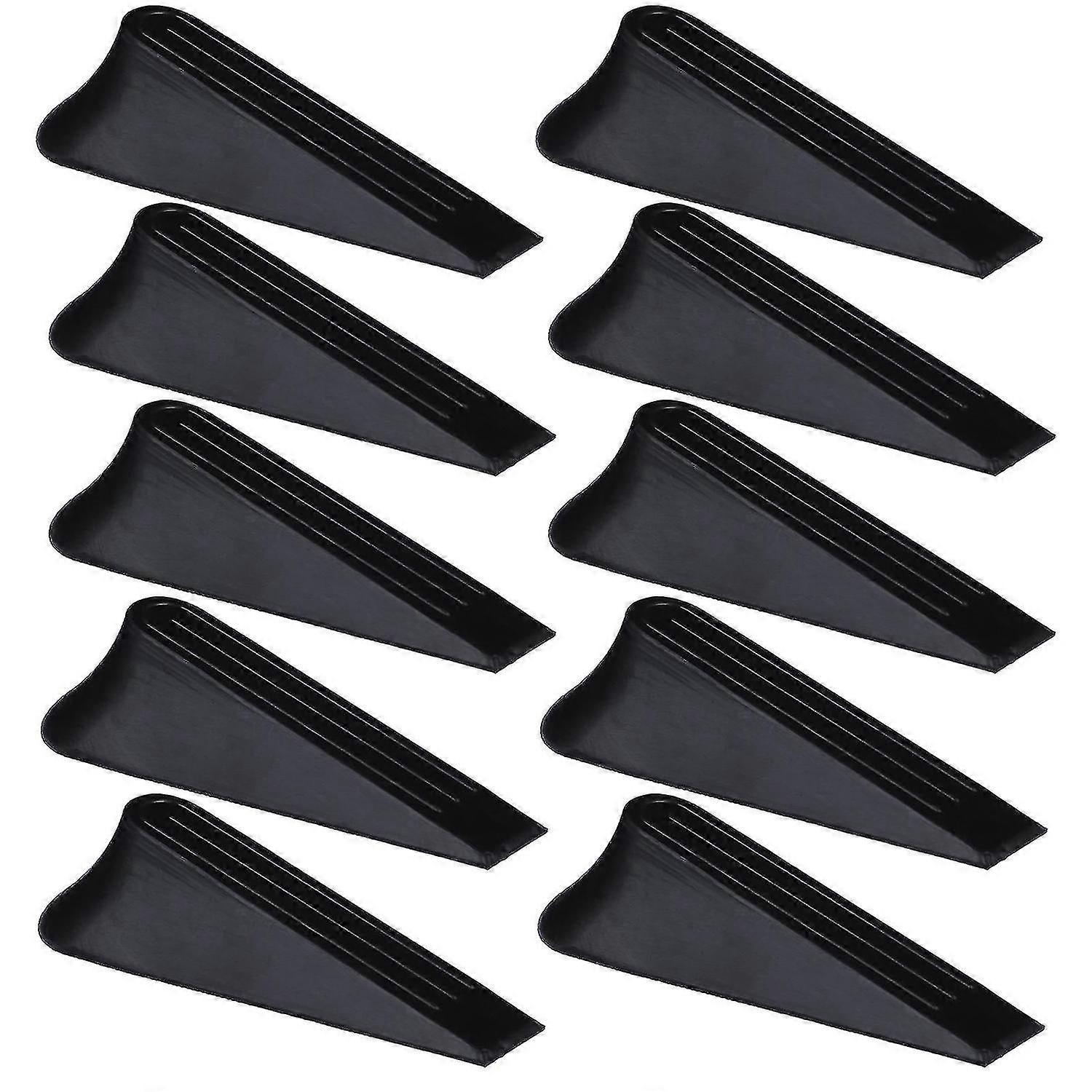 10pcs Rubber Door Stopper Wedge Door Bumper Guards