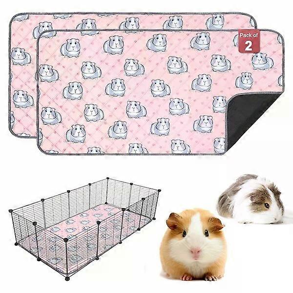 Small animal pee pads, 2 pieces, quick moisture absorption and reusable