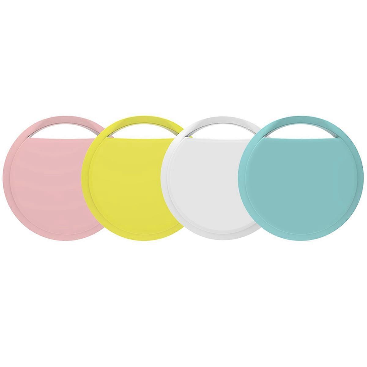 4 Pack Smart Tag Trackers for Find My, for Luggage Wallets Keys Bags Pets White&Pink&Yellow&Blue