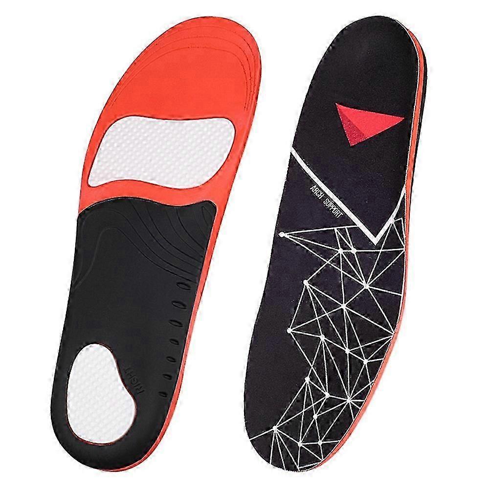 068 1 Pair Plantar Fasciitis High Arch Support Insoles Arch Support Shoe Inserts for Flat Feet, Size