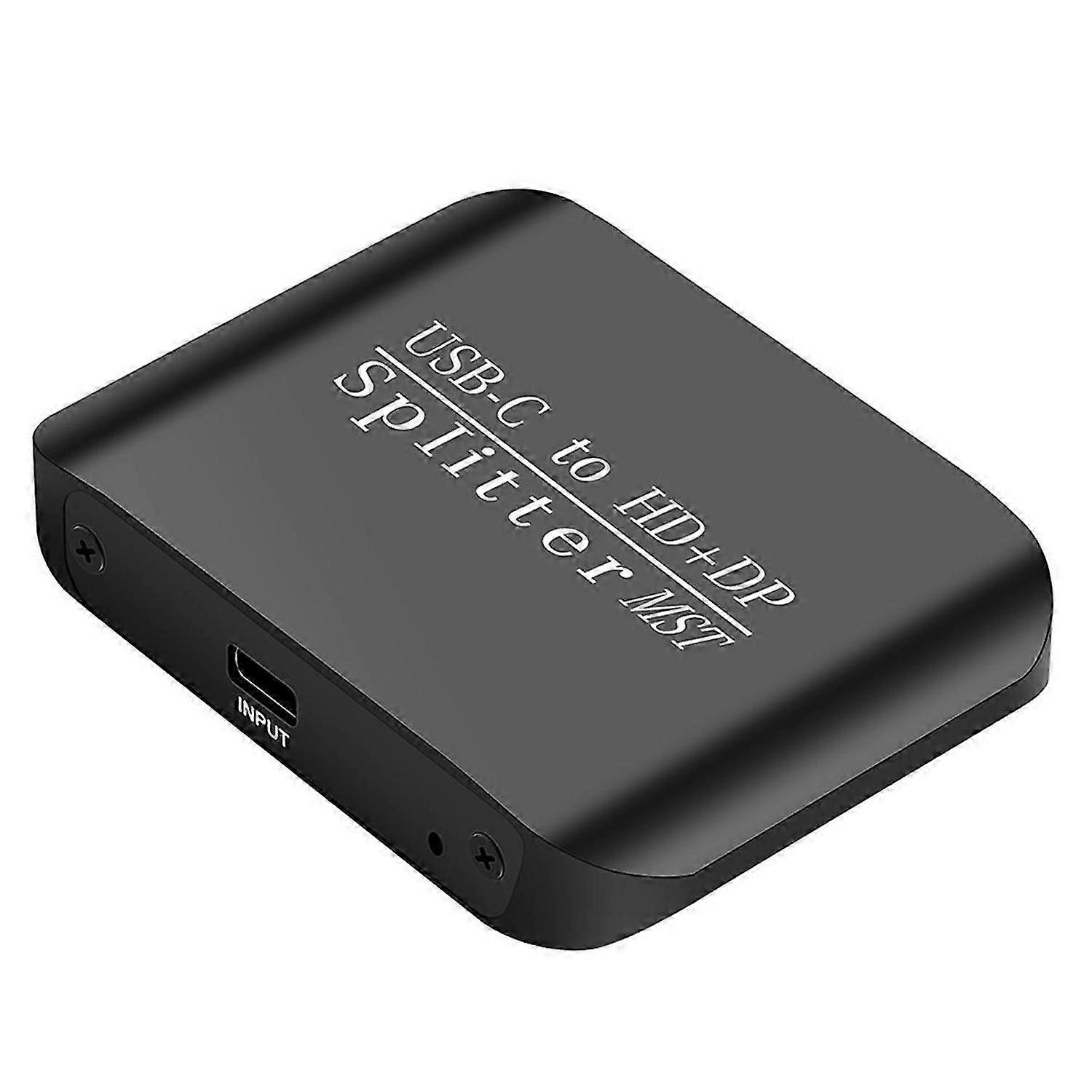 USB C to HDMI-Compatible + DP Splitter 8K Splitter