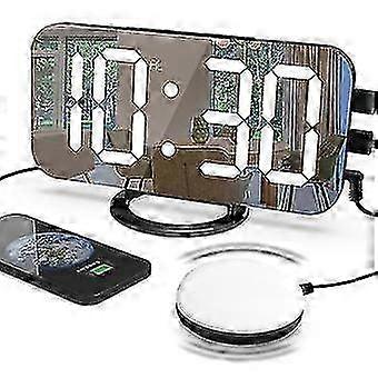 2025 Loud Alarm Clock With Bed Shaker Compatible Heavy Sleeper,dual Vibrating Alarm Clock With Usb Charger Compatible Hearing-impaired Deaf-c Well.