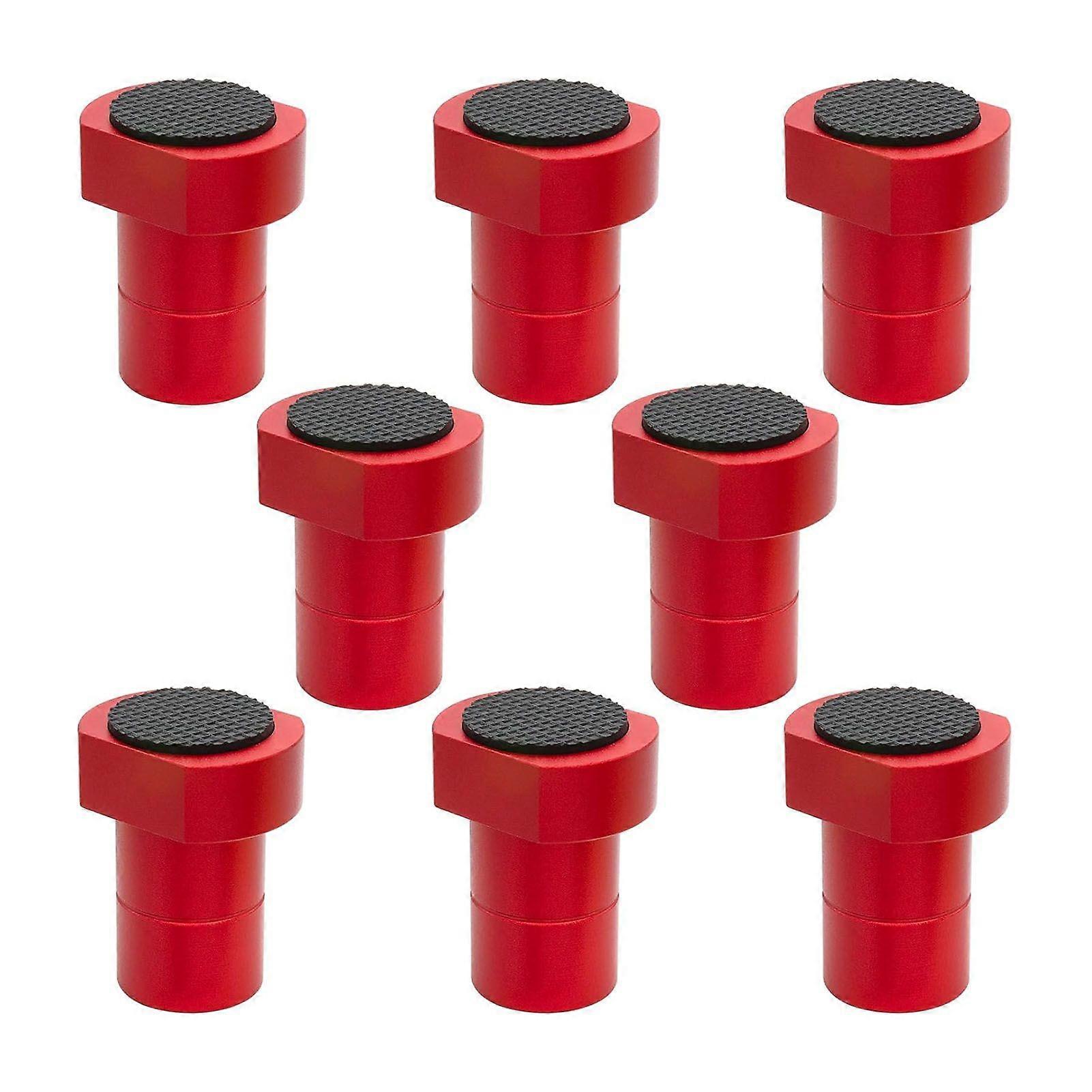 8Pcs Bench Dogs Aluminum Alloy Non Slip Bench Brake Inserts Woodworking Clamp for Milling Cutting 3/4in 19mm