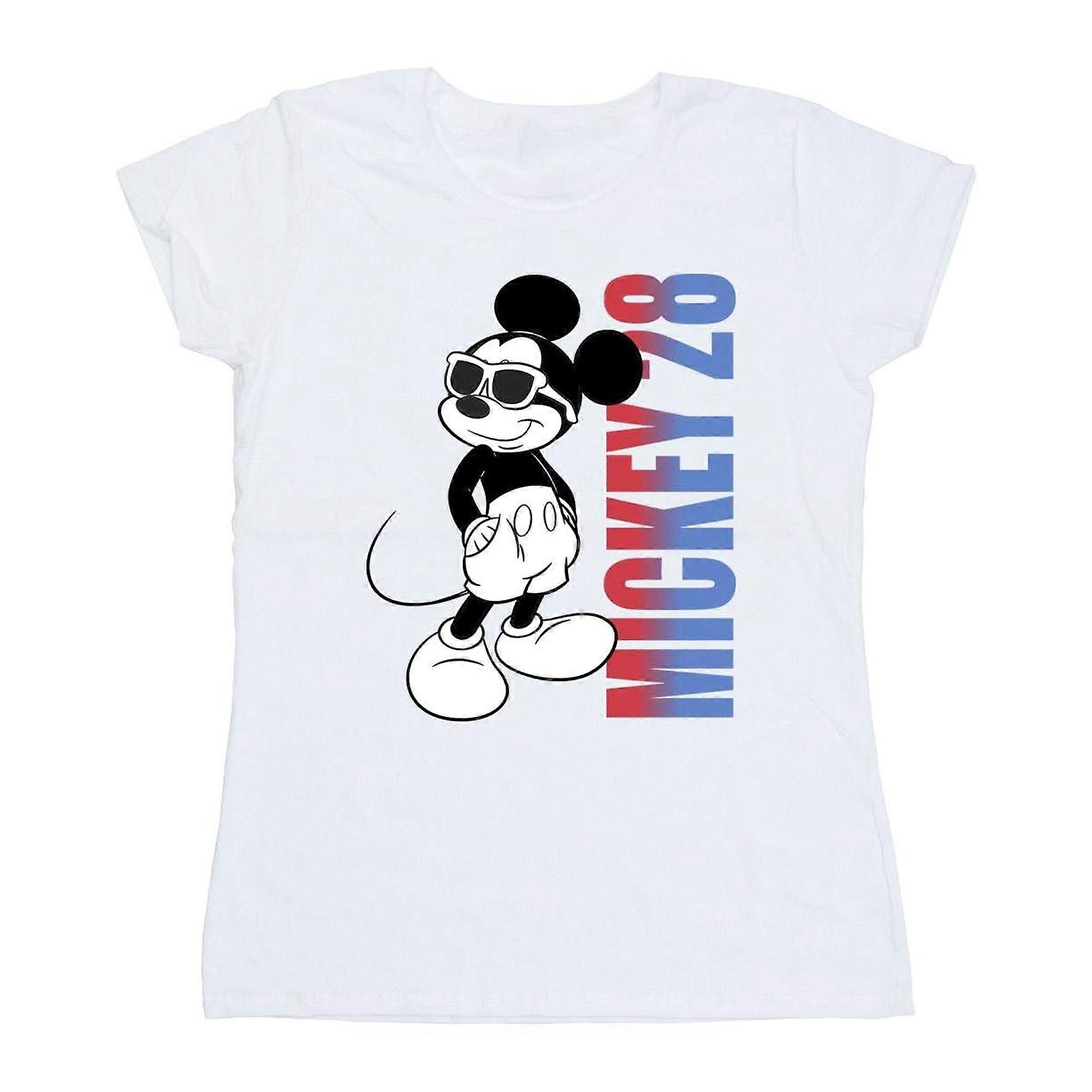 Disney Dámské/Dámské Mickey Mouse Gradient Bavlněné Tričko