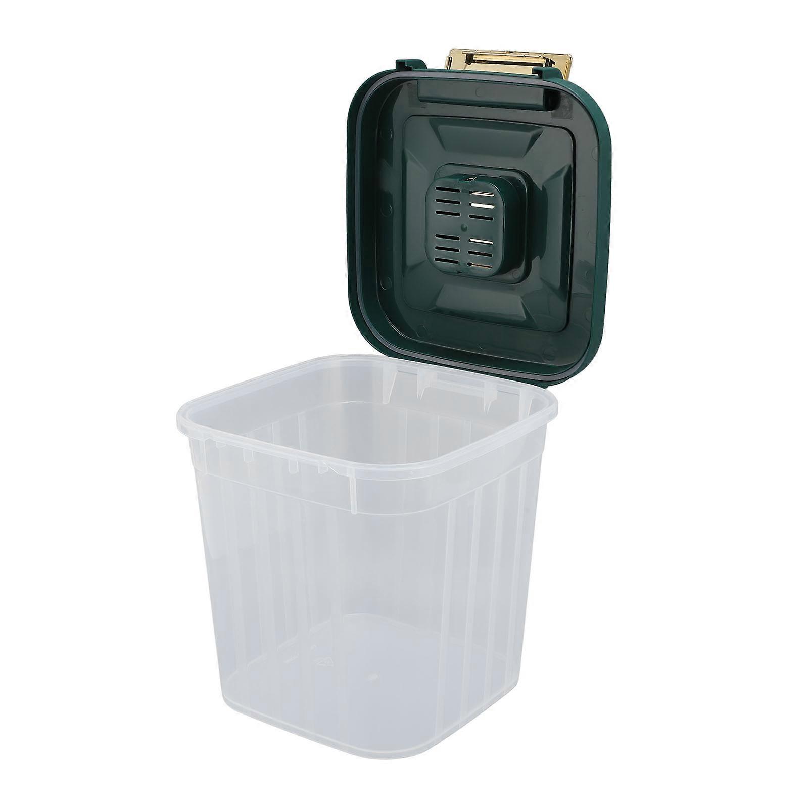 10kg Green Multifunctional Thickened Rice Storage Container PP