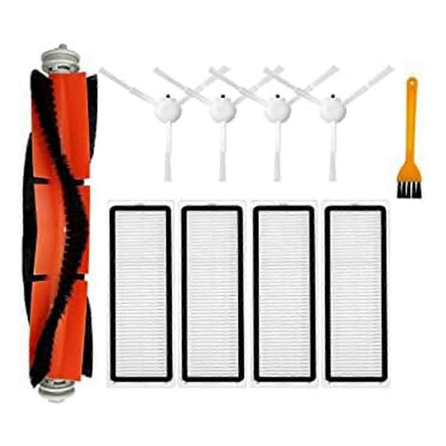 10PCS Hepa Filter Main Side Brushes Replacement Parts for Bot D10 Plus RLS3D Robot Vacuum with Brush