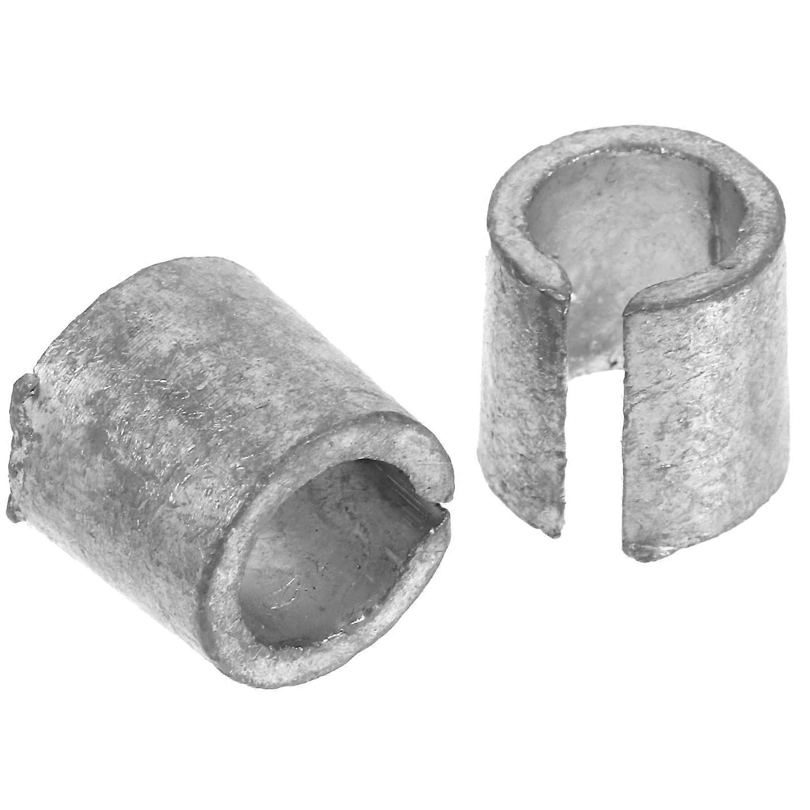 Silver Battery Terminal Shim Adapter Sleeve for Automobile Use 1Pair Lead