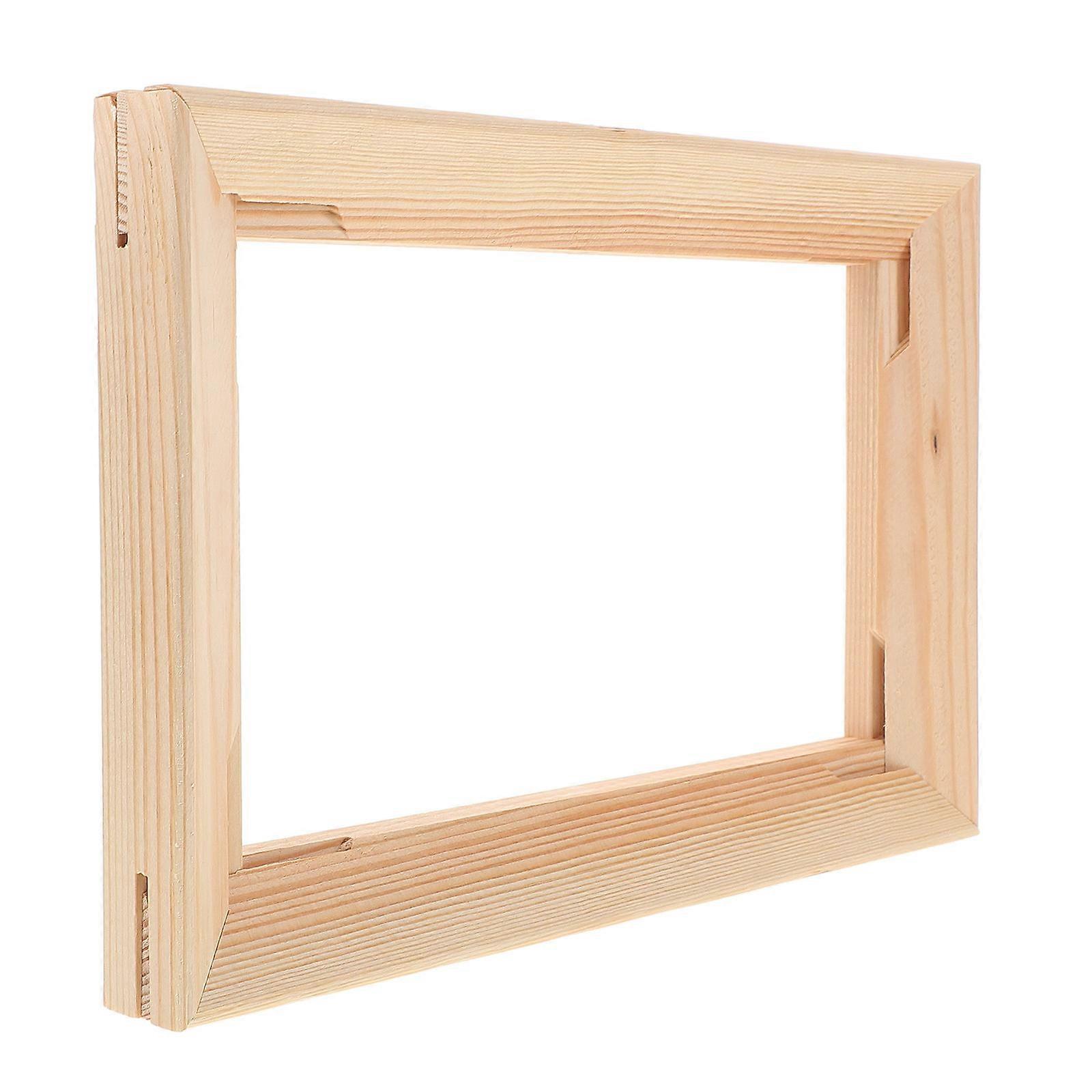 Wooden Canvas Frame for DIY Painting with Mortise Tenon Joints 4Pcs Set