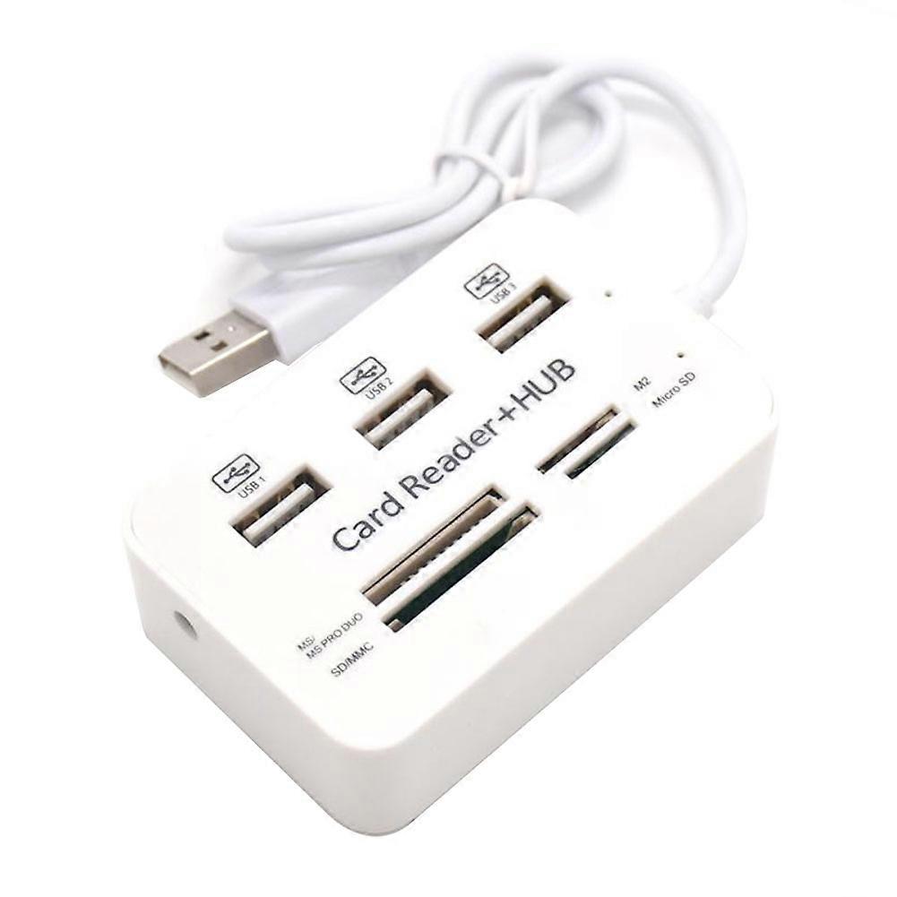 7 in 1 USB 2.0 HUB Card Reader Combo