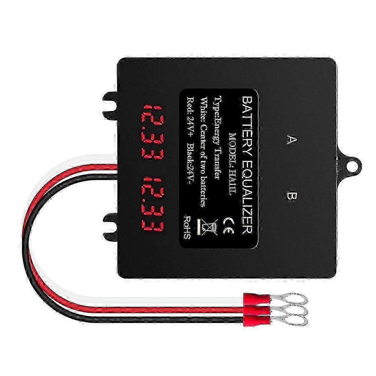 Equalizzatore Batteria Bilanciatore Batteria Intelligente compatibile Batterie al Litio Piombo-Acido 24V Digitale 2X