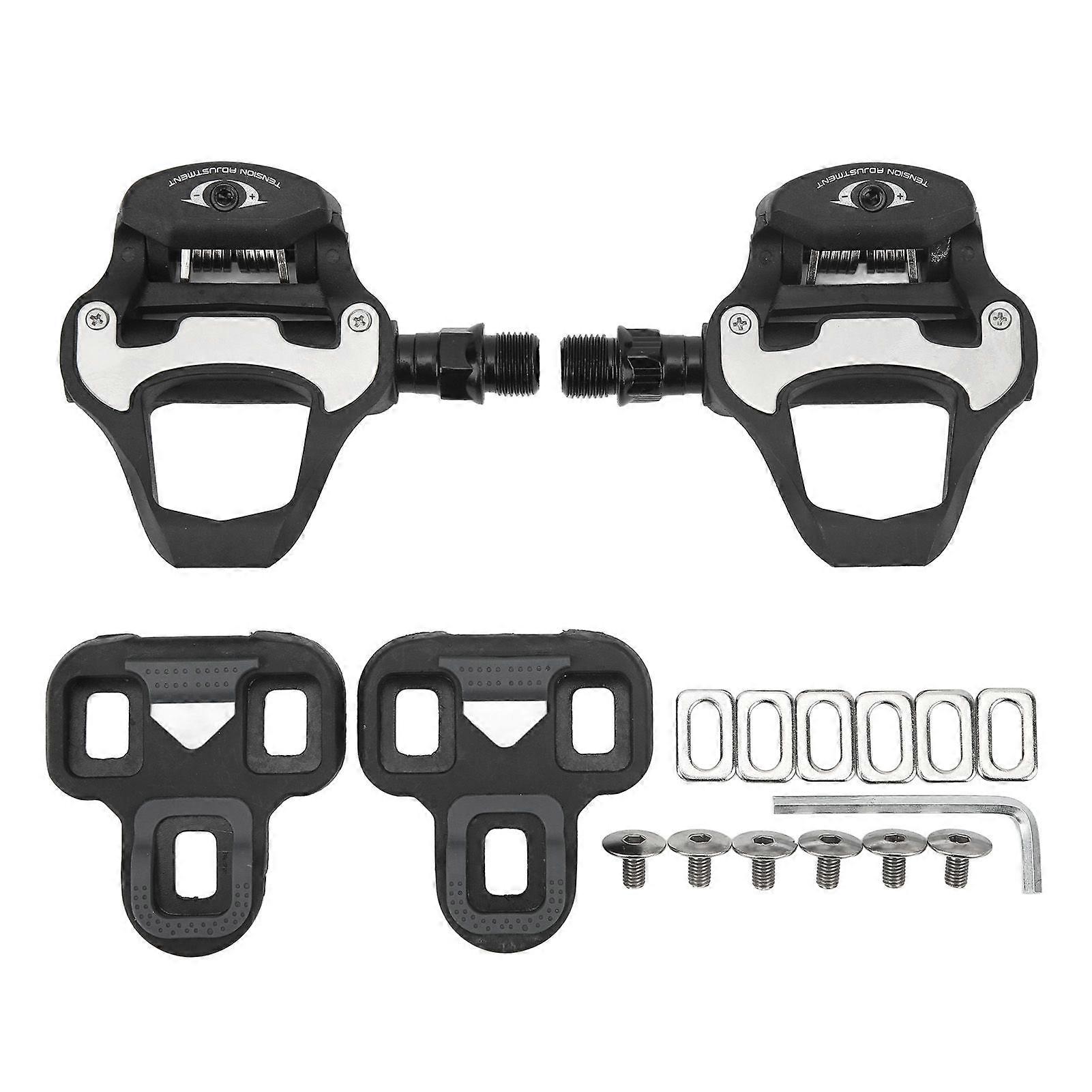 Bicycle Self Locking Pedals High Strength Axis Widen Nylon Riding Self Locking Pedals for Road Bike