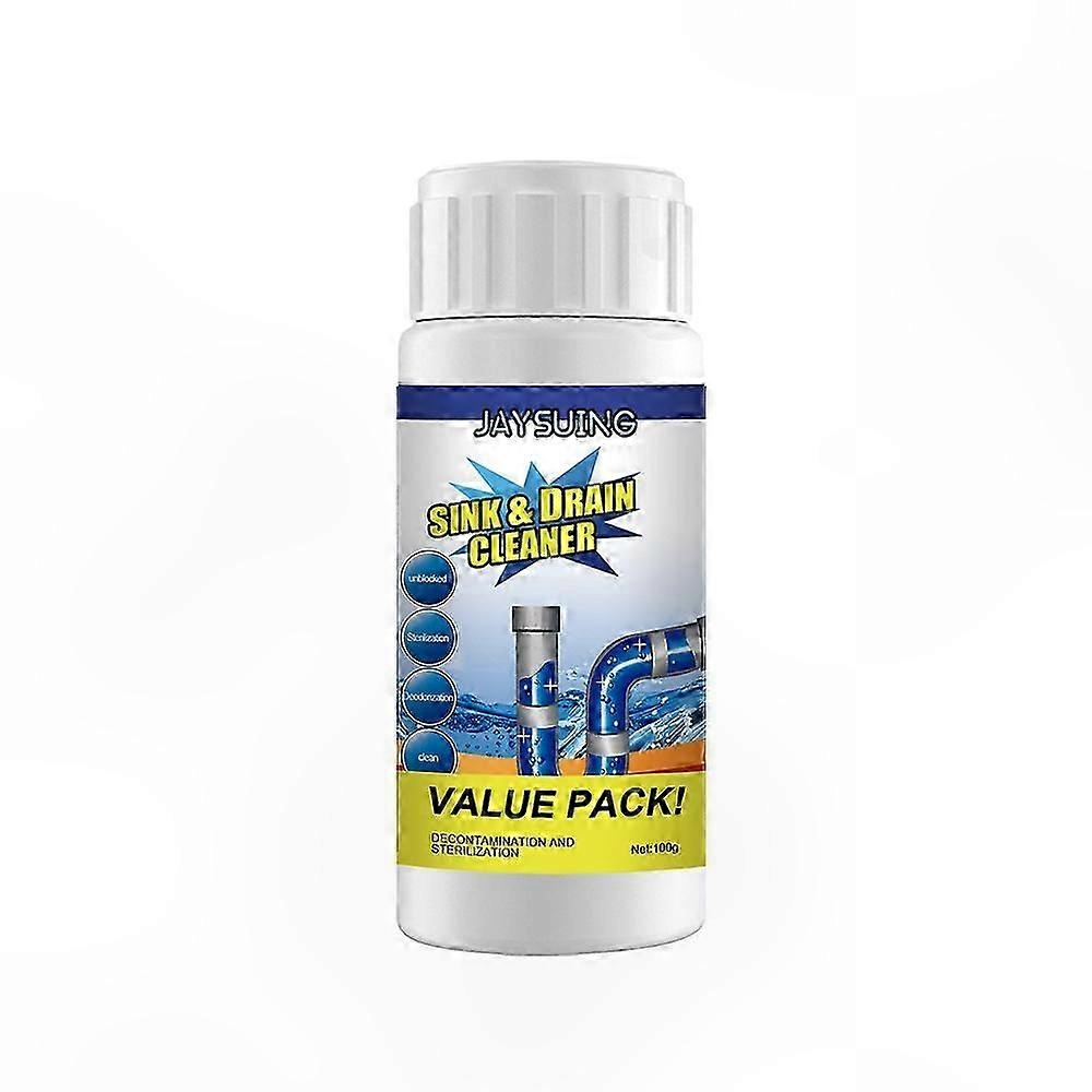 Heavy-Duty Drain Cleaner Powder for Clogs in Commercial and Home Use Removes Tough Blockages