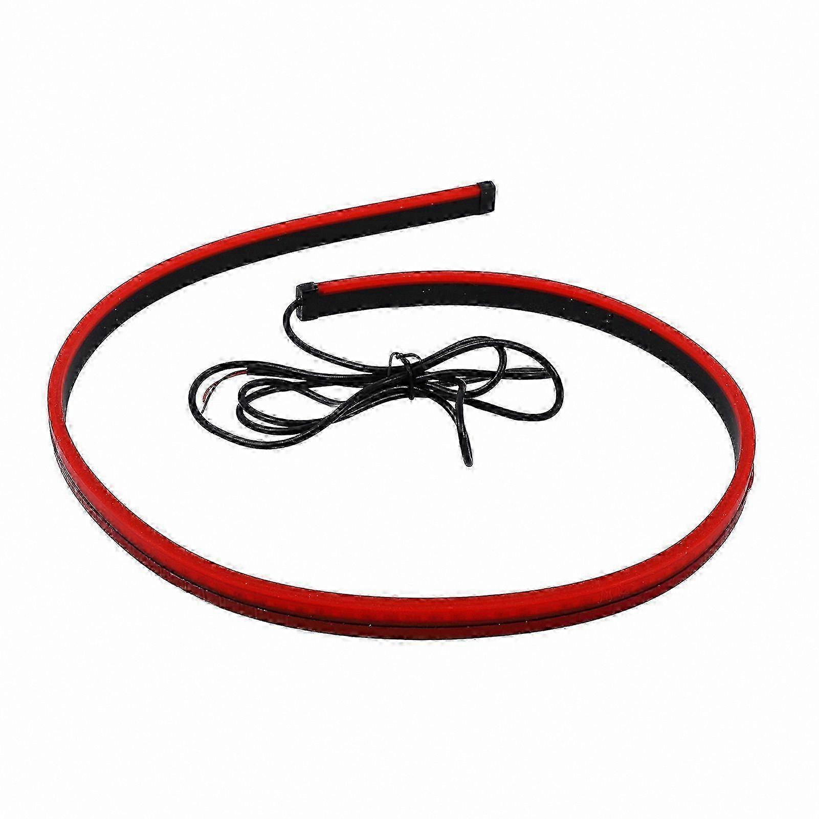 Universal 100cm Flexible LED Brake Light Strip, Waterproof Red Stop Light Bar for High Mount Vehicle Applications
