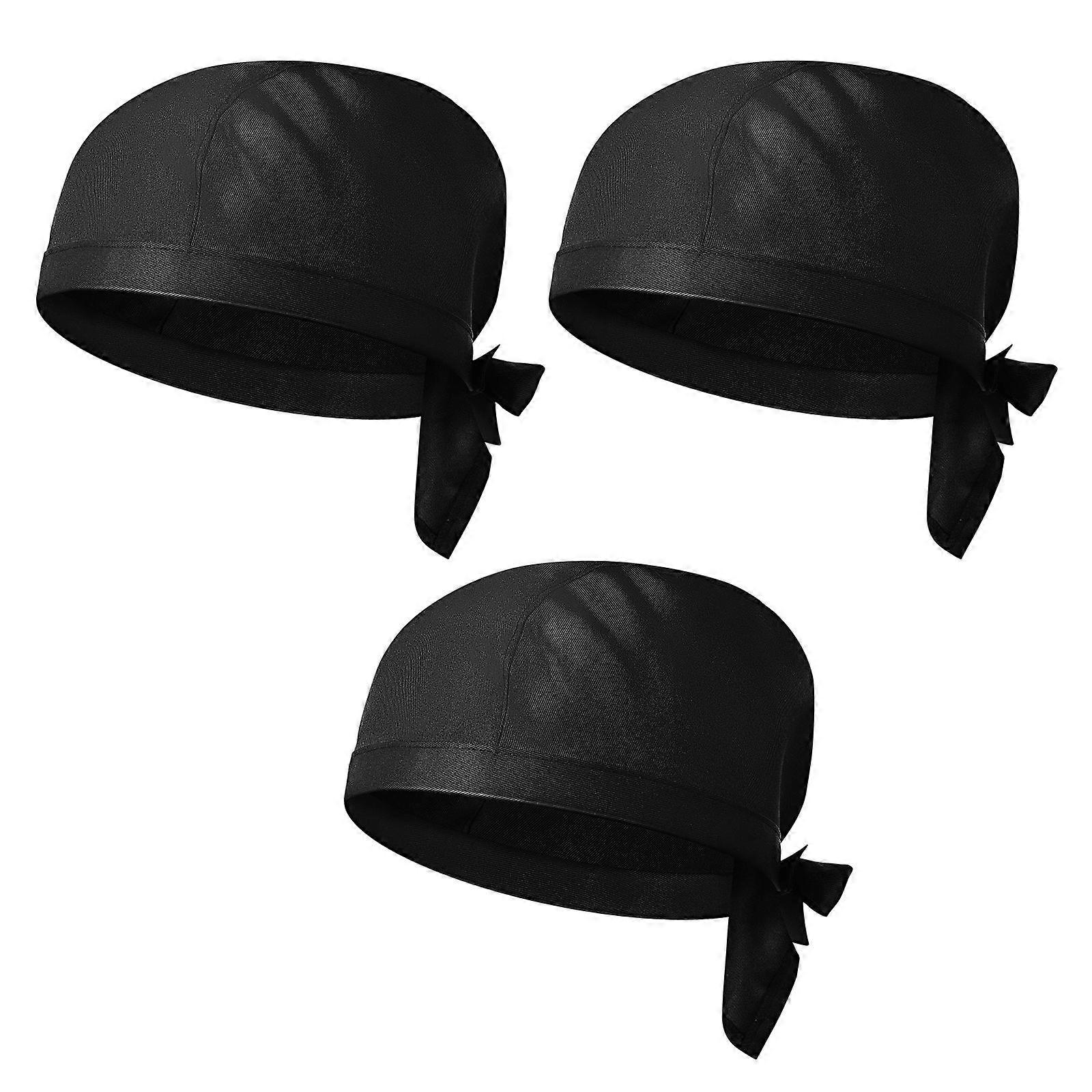 Black Adjustable Chef Hat for Catering Use 9Pcs Chef Hats for Men Women