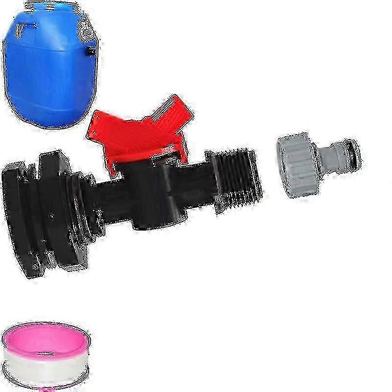 2025 1000L IBC Water Tank with S60x6 Adapter Valve & Faucet