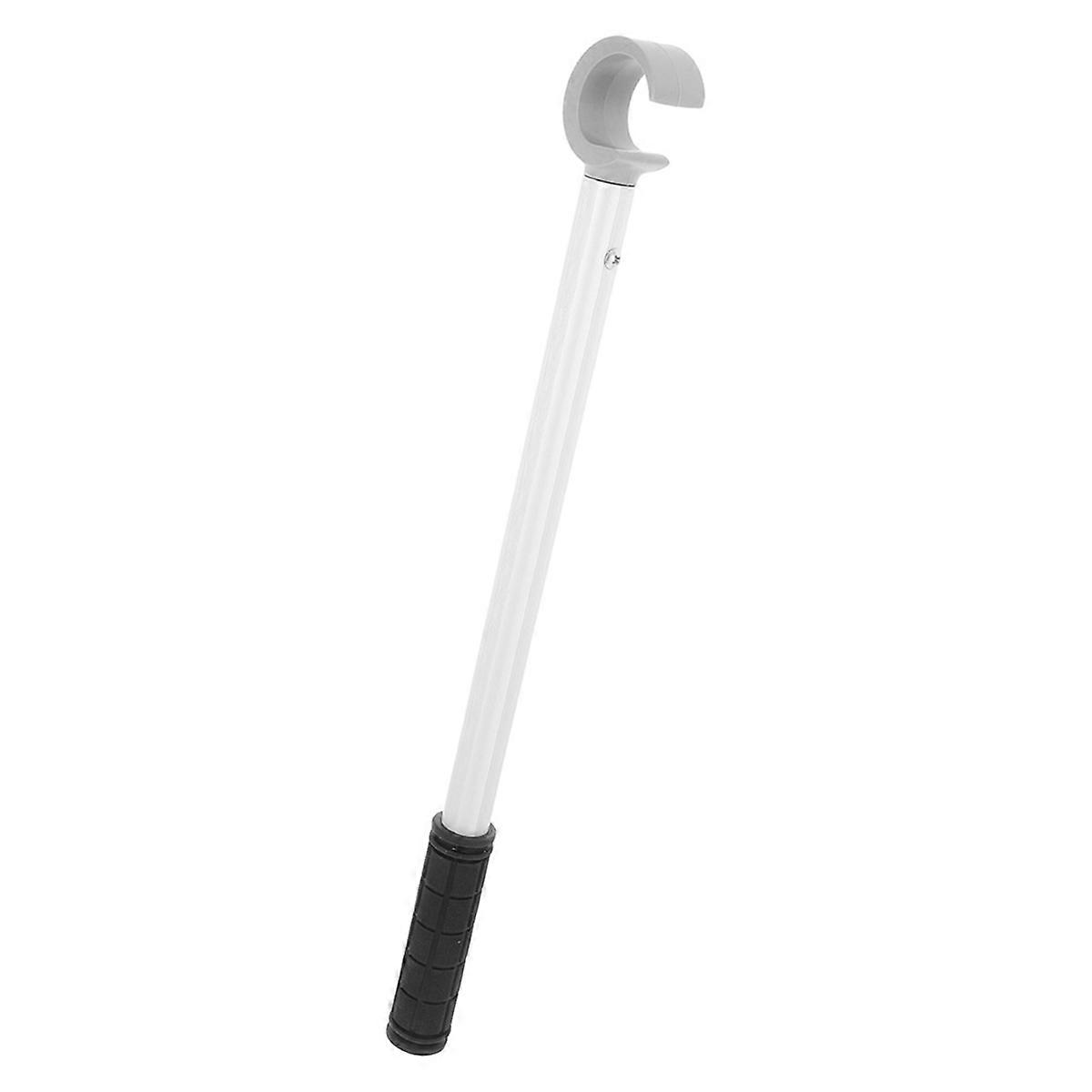 Adjustable Aluminum Alloy Extended Blinds Rod for Cordless Window Easy Open Tool with Hook Tension D