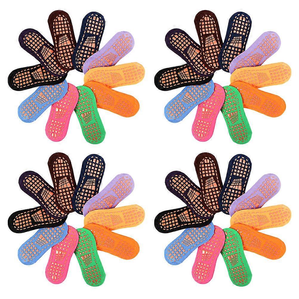 Trampoline Socks Sole Dispensing Socks for Wearing 20Pairs Assorted Color