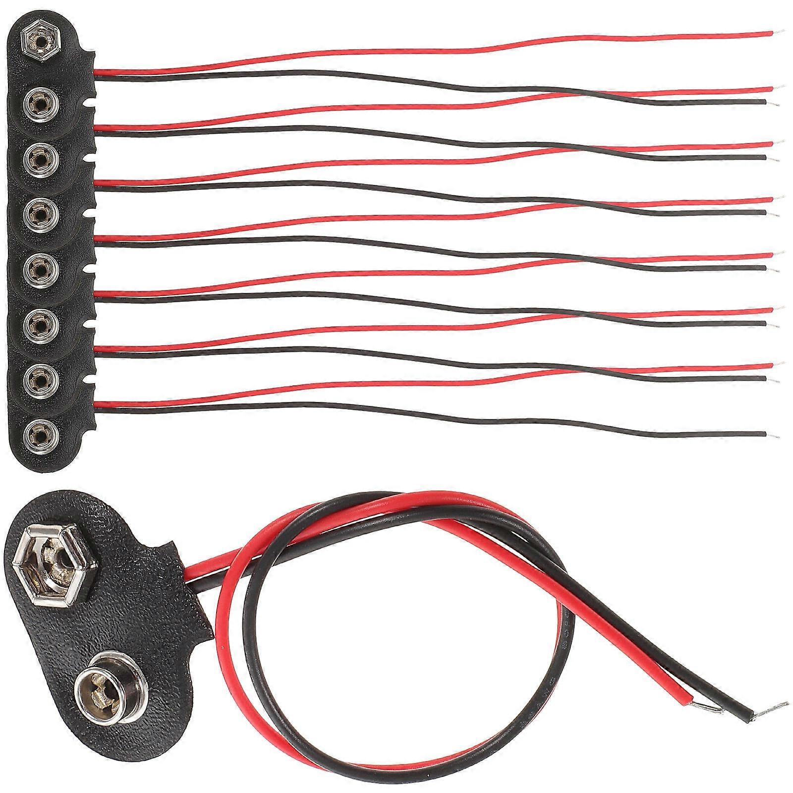 9V Battery Connector Connector Clip for DIY Use 50Pcs
