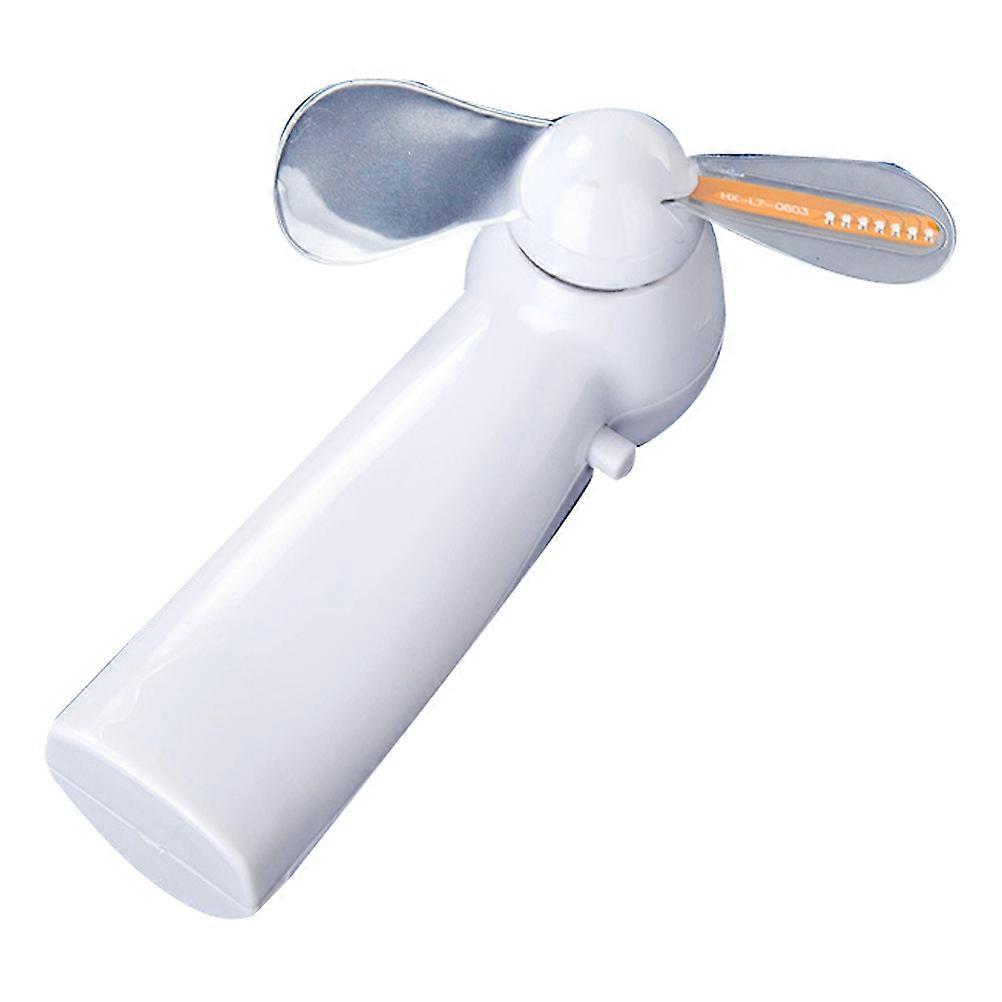 Desktop Small Fan Handheld Fan with LED Light 3Pcs for Summer Use