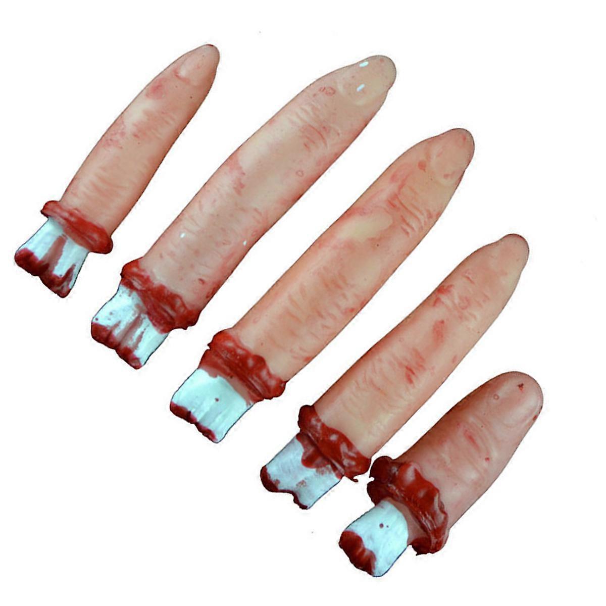 Simulation Fingers Realistic Horror Halloween Prop 10.5 X 2 X 2Cm 5Pcs Suitable For LARP And Theatrical Performances