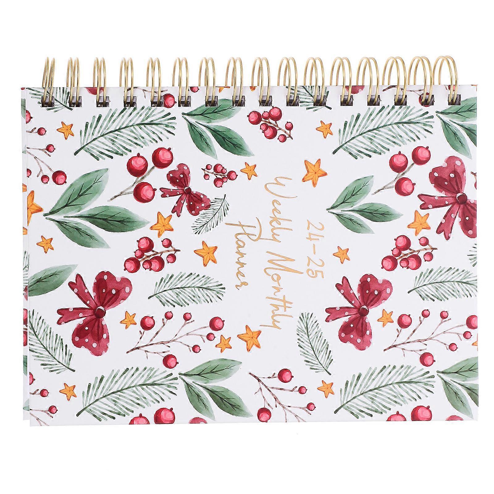 Portable Notebook Planner for School Use 2Pcs Spiral Binding Organizer