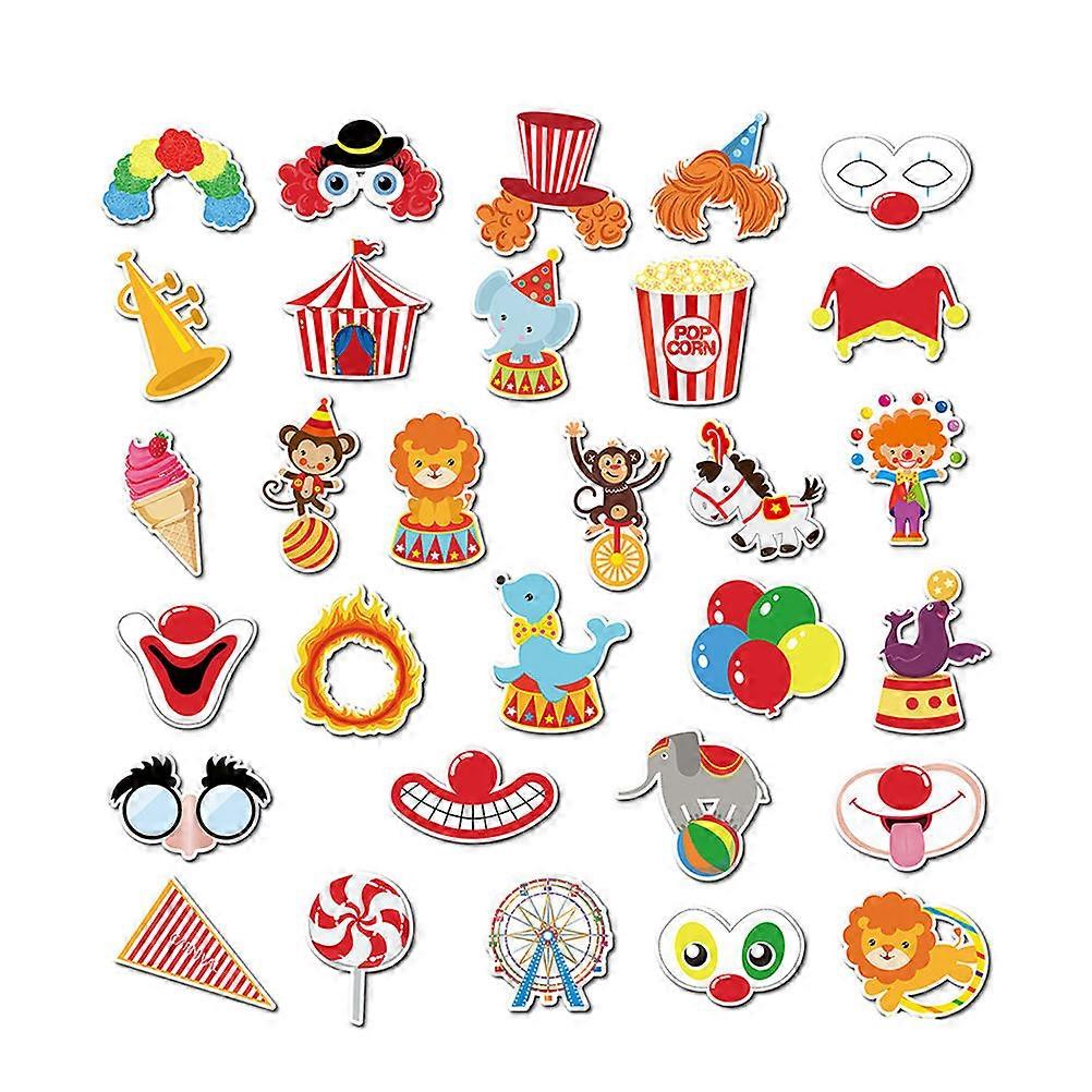 Luggage Clown Sticker for Decoration 180 Pieces Assorted Color Suitcase Decals