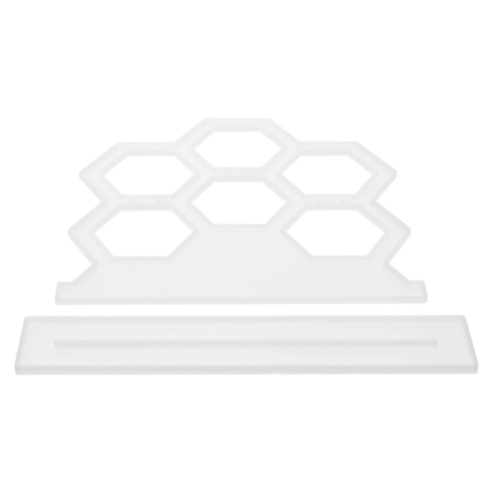 Earring Rack Mold Hexagonal Silicone for DIY Crafts 1Set