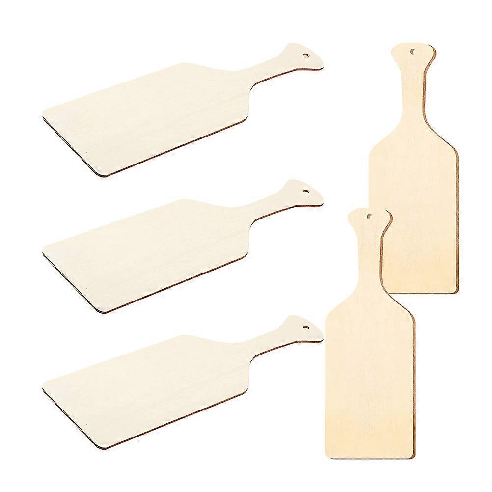 DIY Painting Wooden Slice 25Pcs Unfinished Cutting Board Shaped Slice For Holiday Decorations 24X8X0.3CM