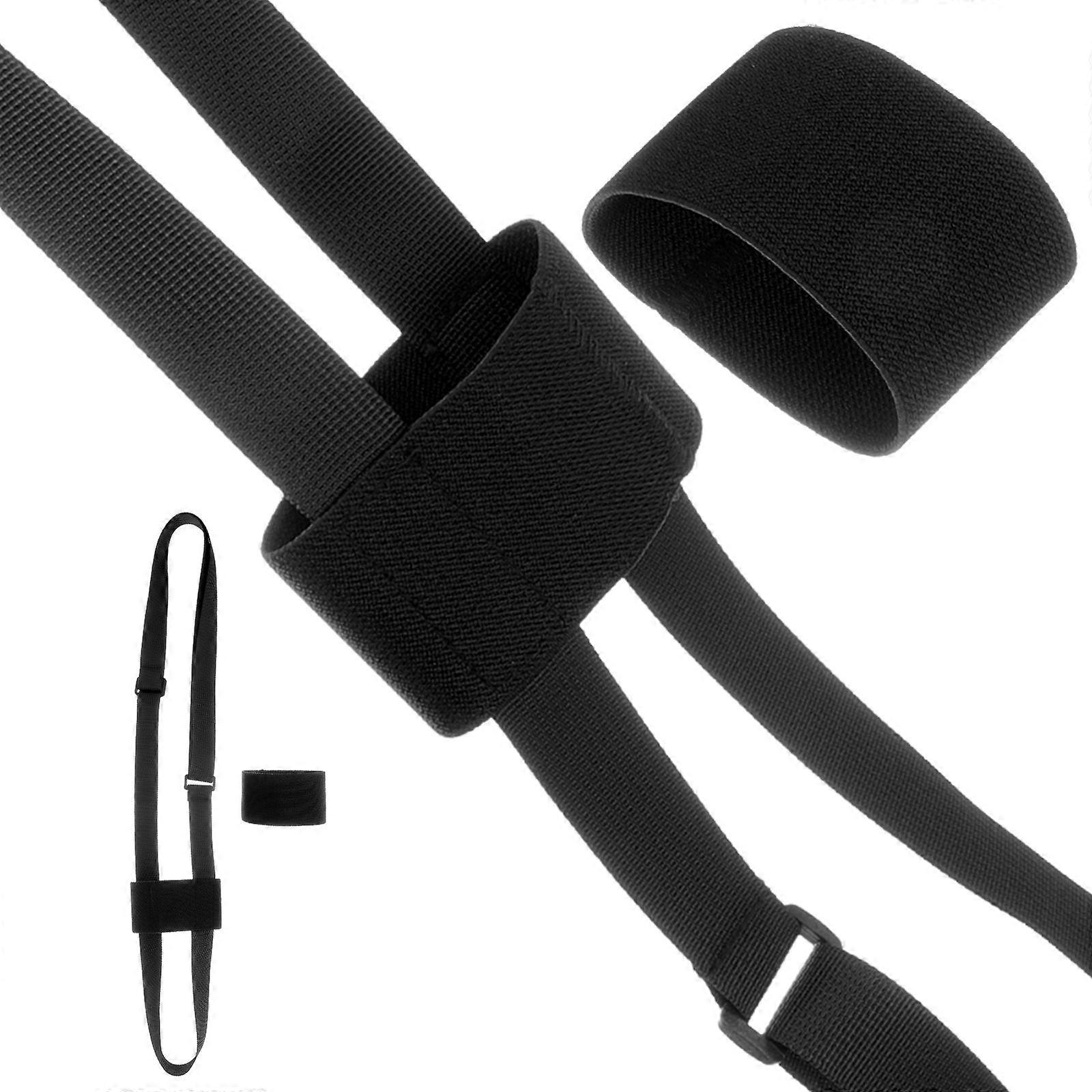 Black Water Bottle Holder Strap Practical Carrying Solution 2Pcs