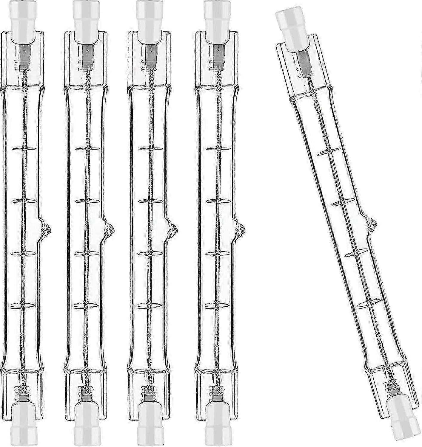 Pack of 5 Haloline 64696 Halogen Lamp 120 Watt 230 Volt R7s 118 mm Length Former 150 Watt 2300 Lumen 2950 Kelvin Warm White AC35303 Edition 0923