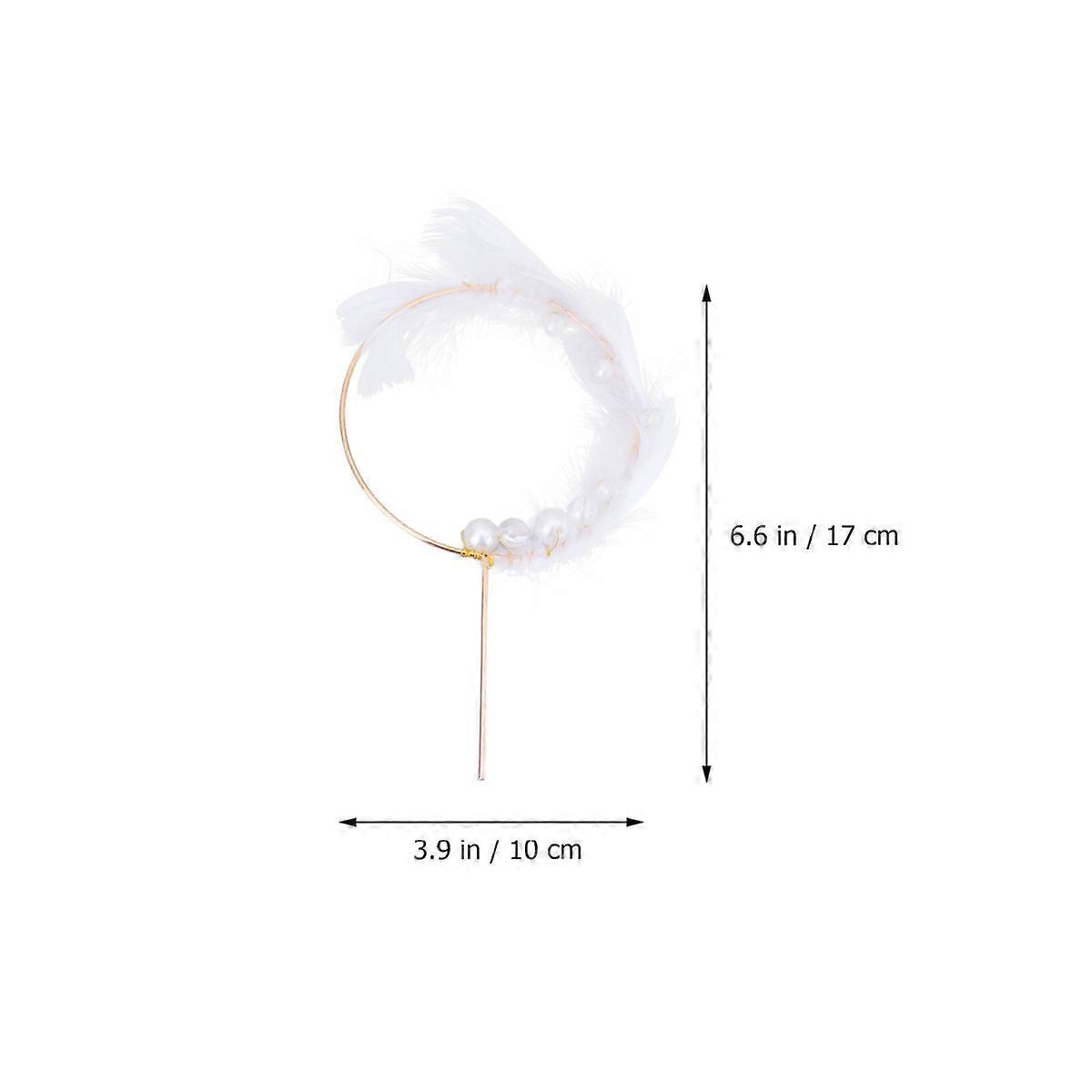 Creative Iron Art Cake Topper for Wedding Cake Decoration with 2Pcs Set