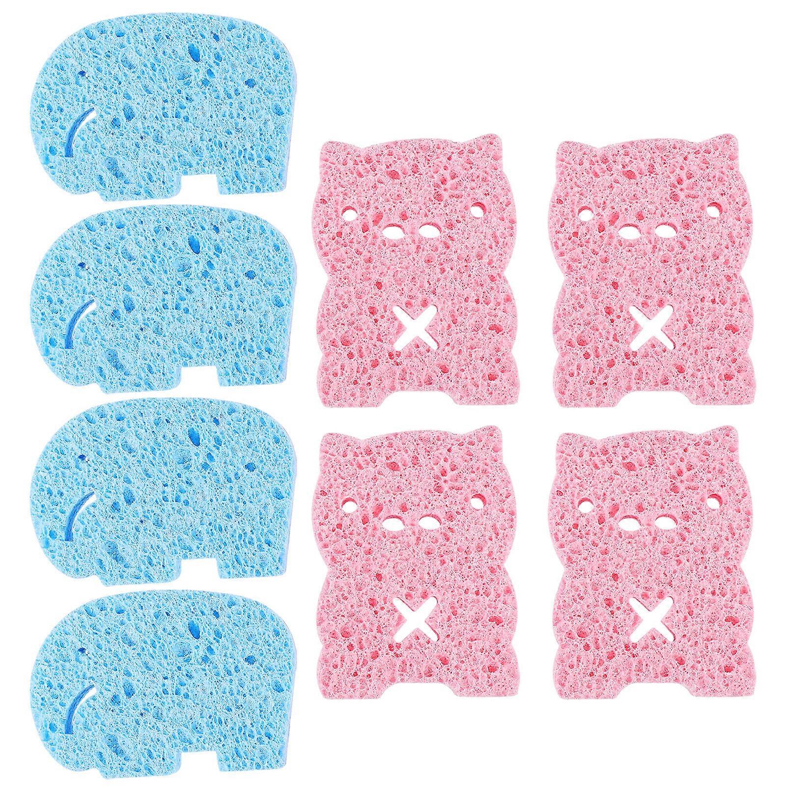 Shower Cleaning Sponge Elephant Piggy 24Pcs Bath Sponge Assorted Colors