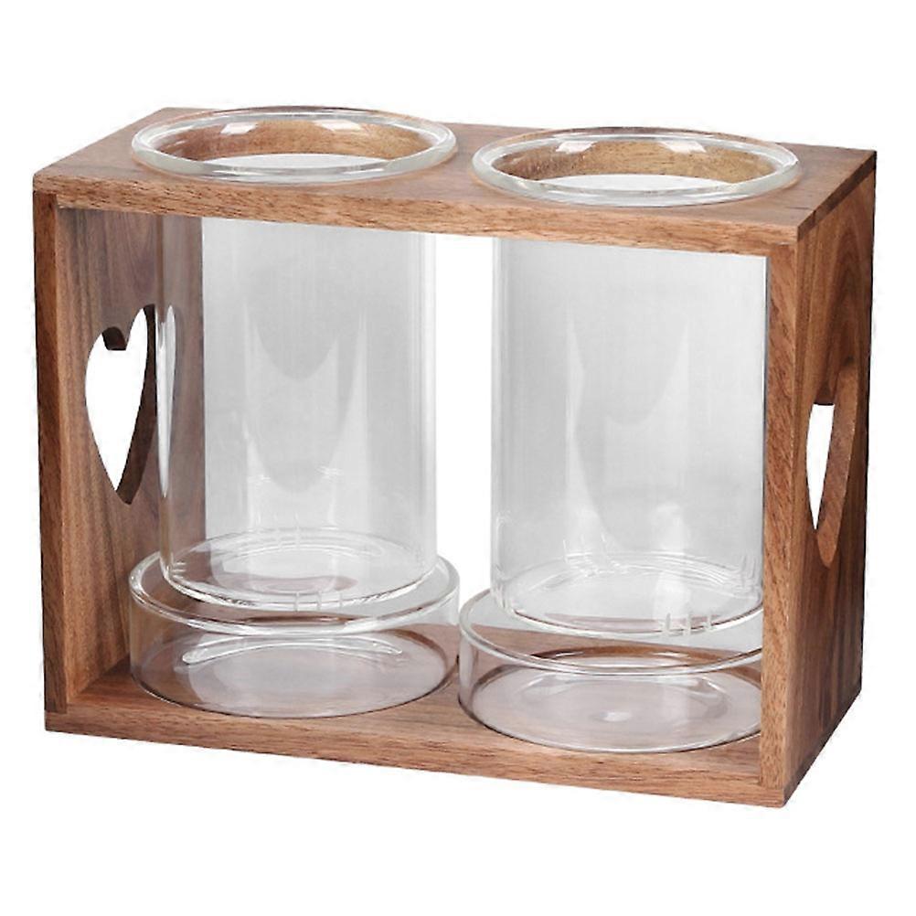 Porte-baguettes en verre et cage à baguettes transparente pour organiser 2 ensembles