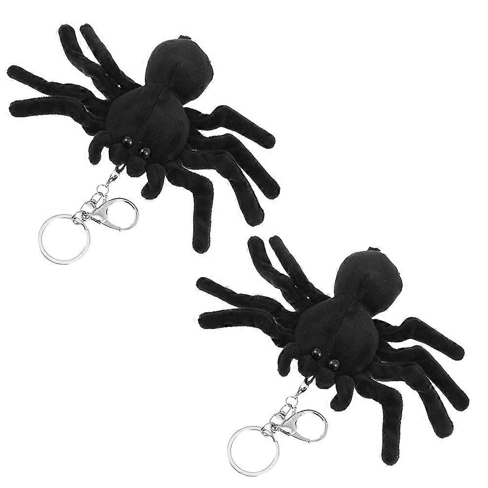 Cartoon Spider Keychain Plush Design Perfect for Halloween Gifts 6 Pcs Spider Keyring Ideal for Keys and Backpack Decoration