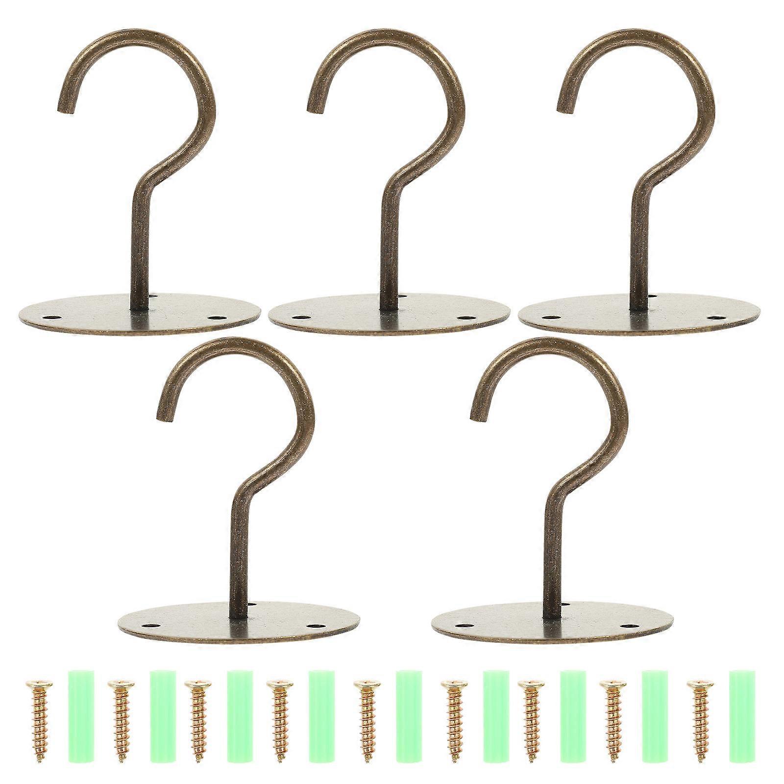 Home Ceiling Hook Heavy Duty Iron Hooks for Hanging 5Sets