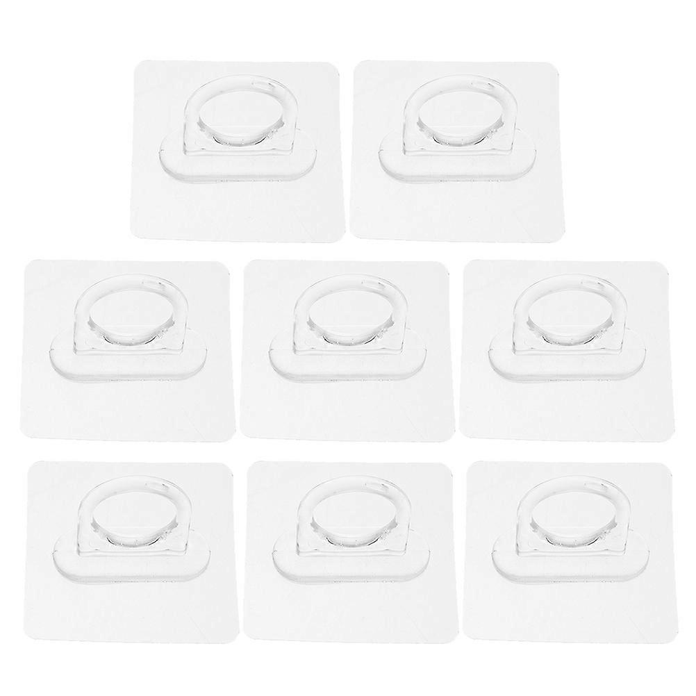 Clear Adhesive Hooks Shower Spray Bottle Holder 32Pcs for Bathroom