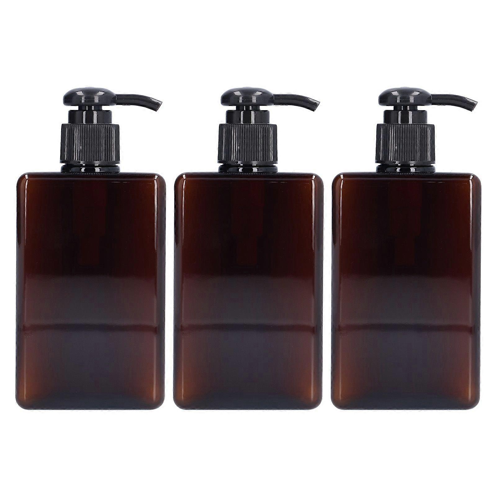 3PCS 280ml Pump Bottle Empty Liquid Hand Soap Container Plastic Press Bottle for Travel Use