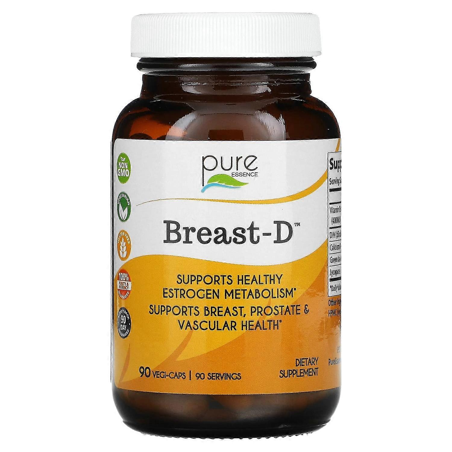 Pure Essence, Breast-D™, 90 Vegi-Caps