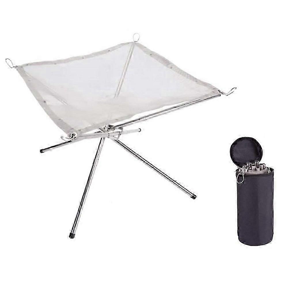 Açık katlanır kamp ateşi çerçevesi kamp yanan çerçeve taşınabilir yakacak odun sobası