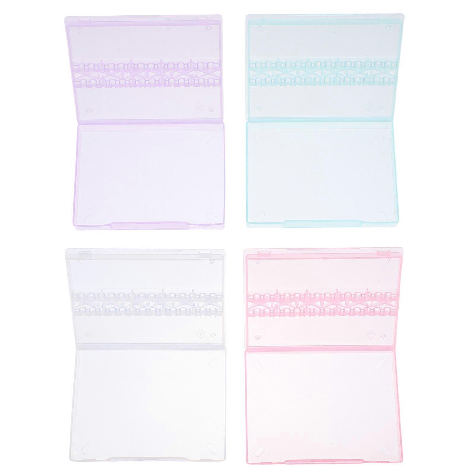 Storage Boxes Electric Grinding Head Mini Storage Boxes Storage Holder for Manicurists PP 4Pcs