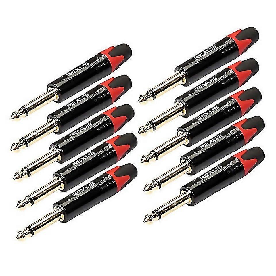 For 10 Pcs Tc202 635mm Goldplated Mono Sound Welding Audio Adapter Crafted With Attention To Detail