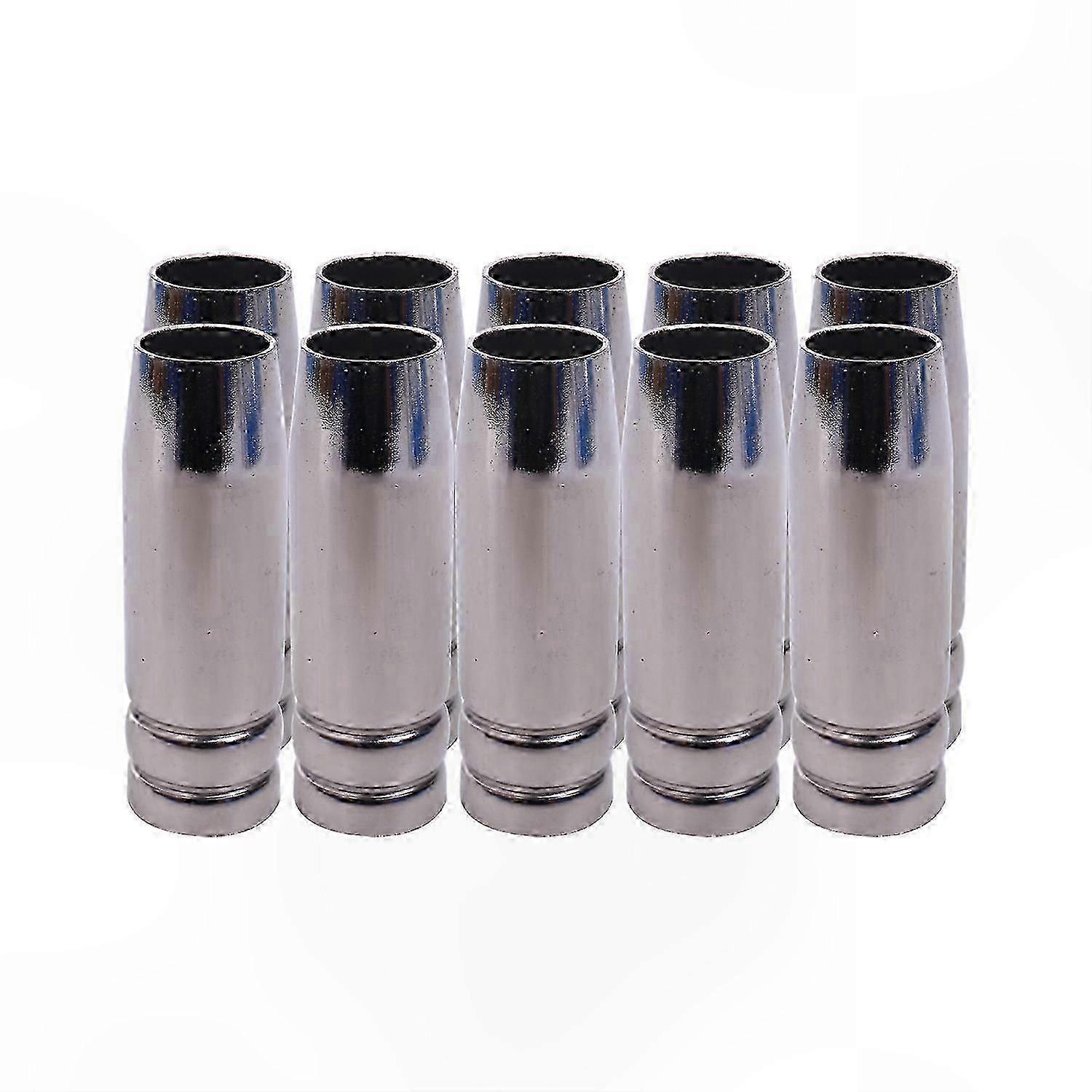 MIG Welding Torch Nozzle and Contact Tip Set, 10Pcs Gas Nozzle for MIG Welding Applications