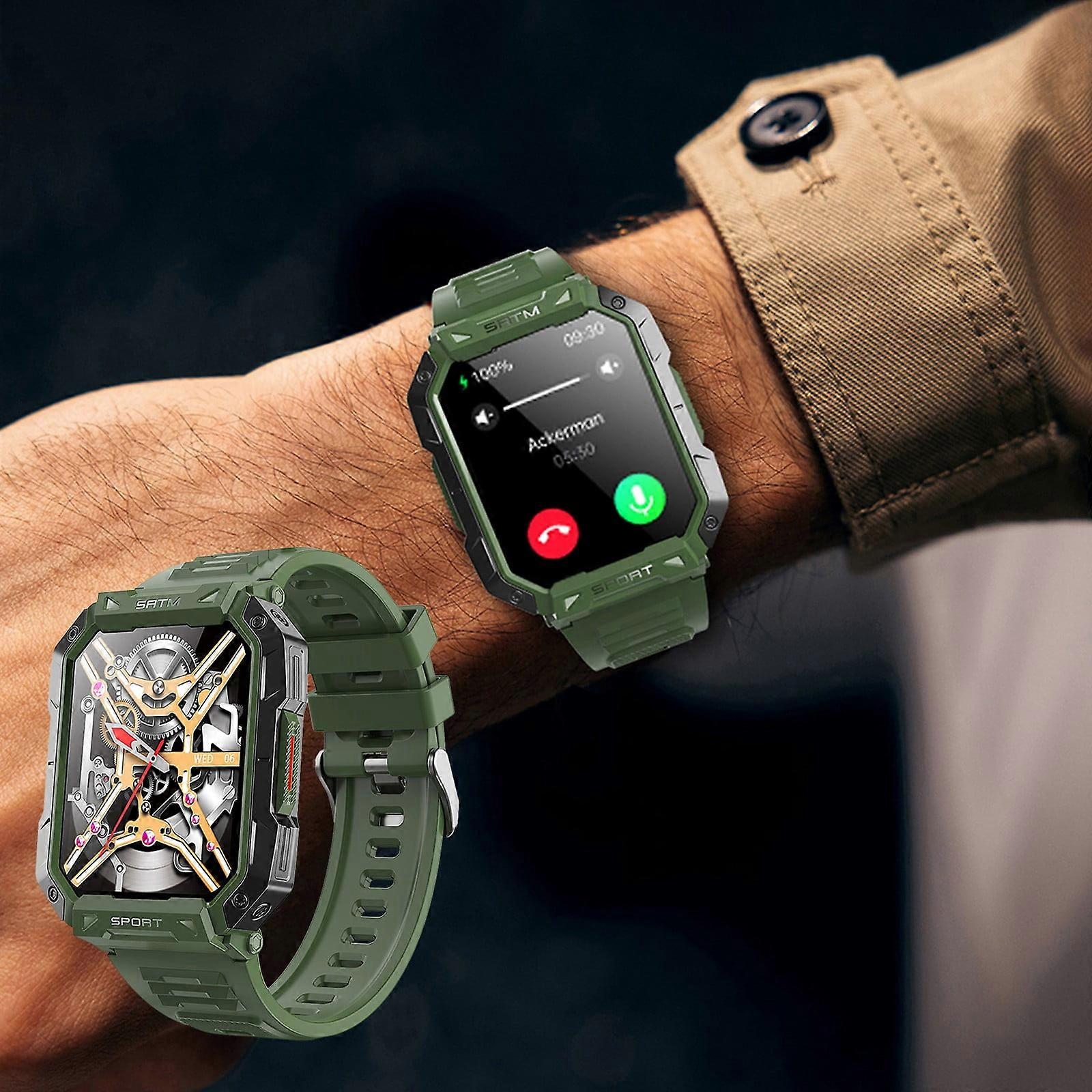 Multi-function Watch 2024 Outdoor 3-in-1 Metal Frame Bluetooth Call 2.1" HD Display Smart Watch! Compatible with Kids Clearance Items