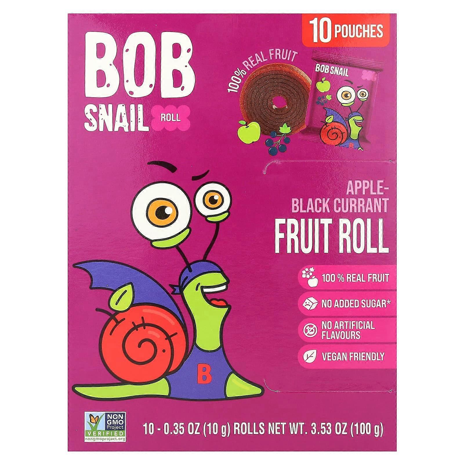 Fruit Rolls, Apple-Black Currant, 10 Pouches, 0.35 oz (10 g) Each
